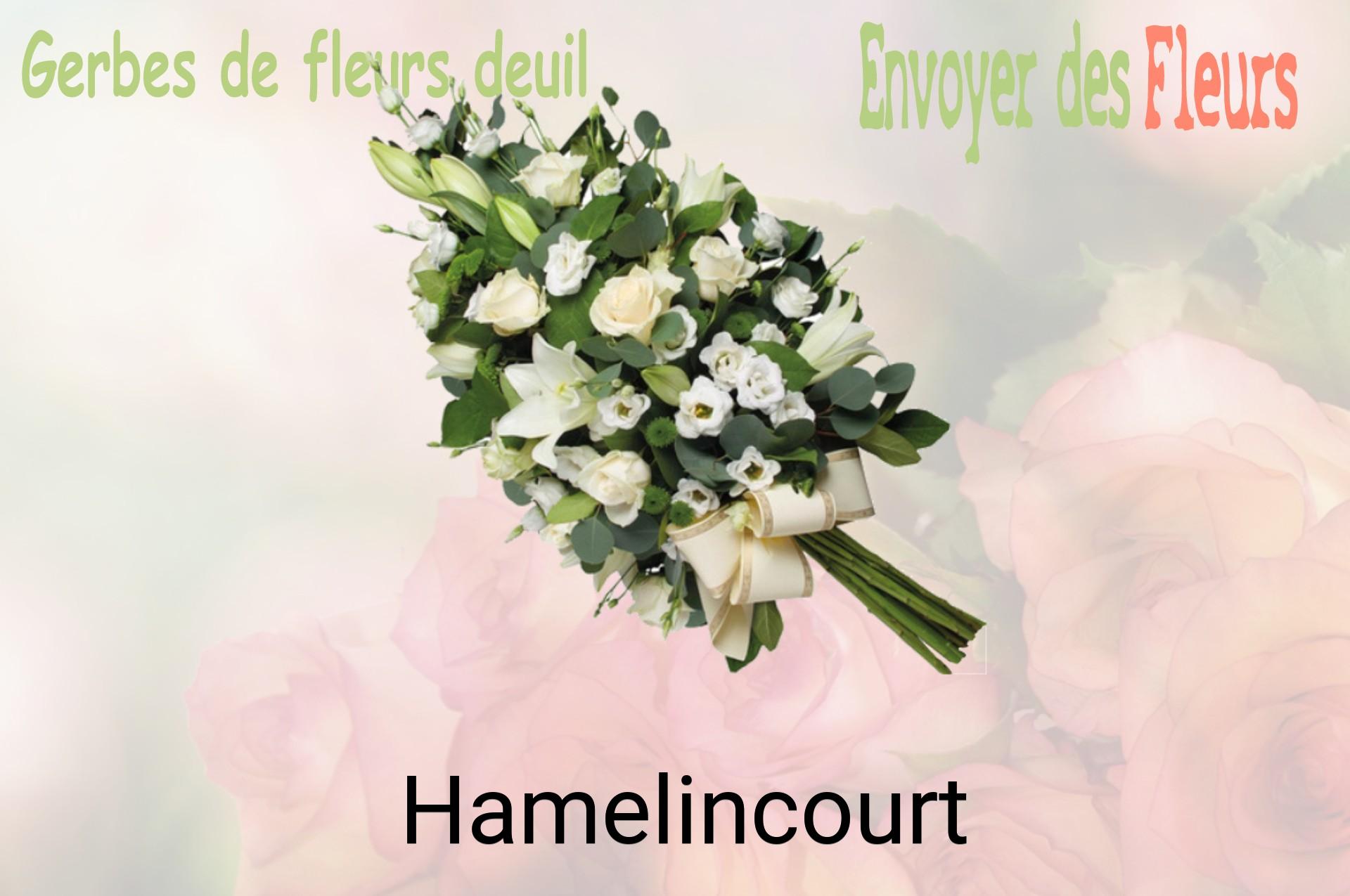 Gerbe de fleurs de deuil livrée à Hamelincourt